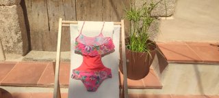 NUEVO Bañador trikini Calzedonia floral rosa