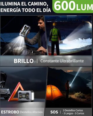 SIN ABRIR Arrancador de Coche 9000A+Compresor Aire