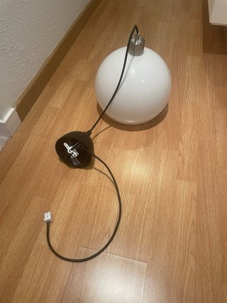 Lámpara de techo colgante blanca redonda