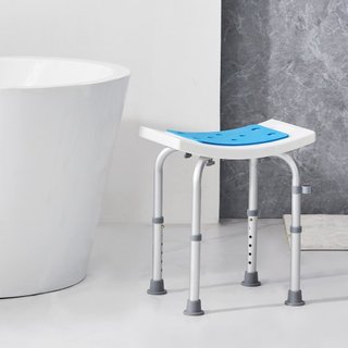 Silla de Ducha, Taburete de Ducha de Altura Ajustable, Asiento de Ducha para Ducha o Bañera, Banco Antideslizante para Bañera para Ancianos Discapacitados, Capacidad de 158.8 kg