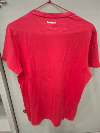 Camiseta Desigual Hombre Roja