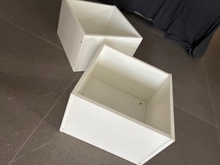Baldas cubo Ikea blancas (2 unidades)