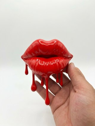 Labbra Rosse Gocciolanti Decorazione