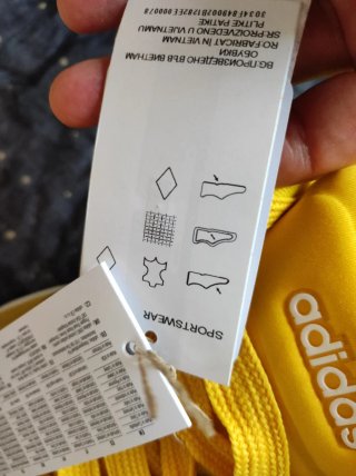Zapatillas Adidas Amarillas súper lengüeta