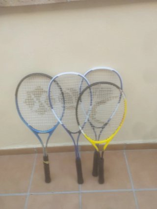Lote 4 raquetas deportivas