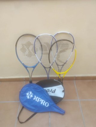 Lote 4 raquetas deportivas