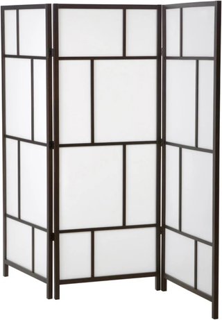 Biombo IKEA RISÖR blanco y negro