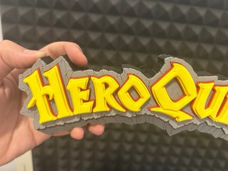 HeroQuest - Logo 3D (25 cm) - 3 x 40€
