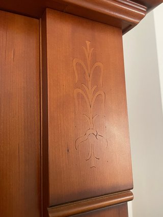 Mueble Librería TV Madera Maciza Impecable