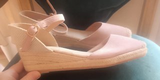 Cuñas esparto rosa