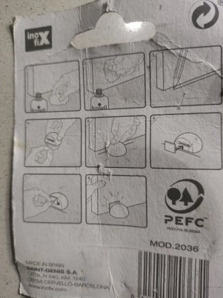 Retenedores de puerta adhesivos InoFix.