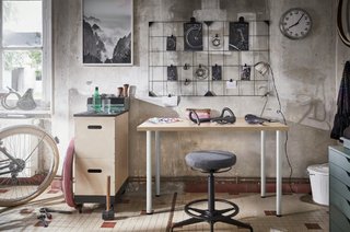 Tablero LINNMON IKEA efecto roble 100x60