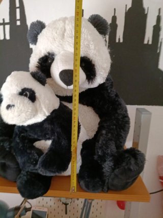 2 Peluches Osos Panda