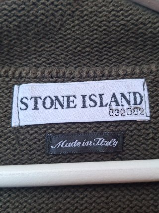Stone Island Felpa Vintage Verde Oliva Veste L/XL