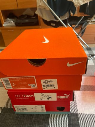 Cajas vacías Puma y Nike Talla 35