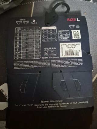 Pack 2 slips Fila Hombre Talla L
