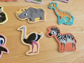 17 imanes de animales - Zoo.