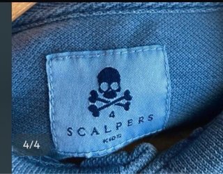 Polo azul calavera 4 años