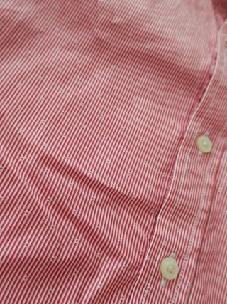 Camisa Tommy Hilfiger Rayas Rosas Talla M