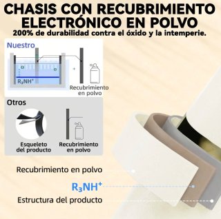 Conjunto Mesa y Sillas Plegables Jardín Blanco
