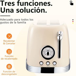 Tostadora retro 2 rebanadas