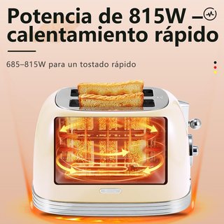 Tostadora retro 2 rebanadas