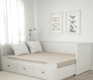 Llit / Cama Diván Ikea Hemnes Blanca 3 Cajones