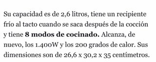 Freidora de aire QUIGG