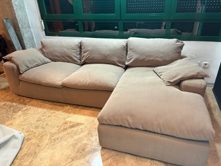 Sofá 2 plazas con chaise longue de muebles la Oca