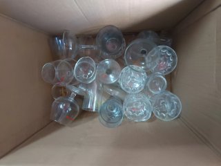 Copas y vasos de cristal