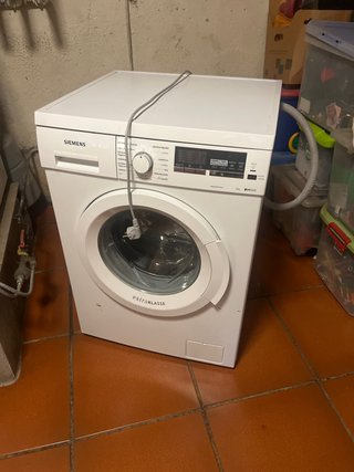 Lavadora Siemens carga frontal blanca