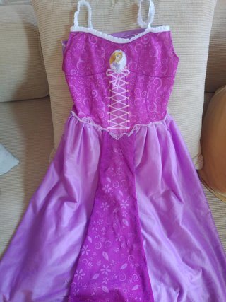 Vestido Princesa Rapunzel 10-12 años