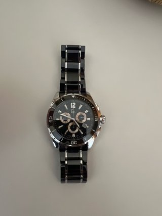 Reloj GC Negro y Plateado