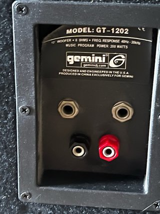 Altavoces Gemini Negros
