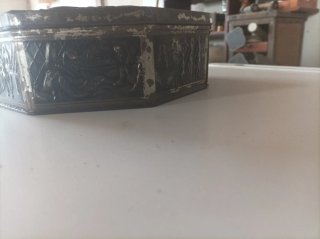 Lata decorativa antigua barco de vela