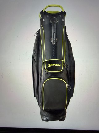 Bolsa de golf Srixon negra y lima.