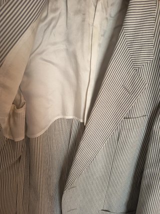 Chaqueta Ermenegildo Zegna Rayas Azul y Blanco M/S