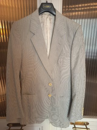 Chaqueta Ermenegildo Zegna Rayas Azul y Blanco M/S