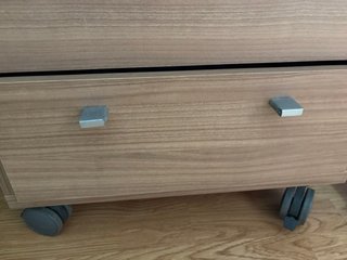 Escritorio madera y metal