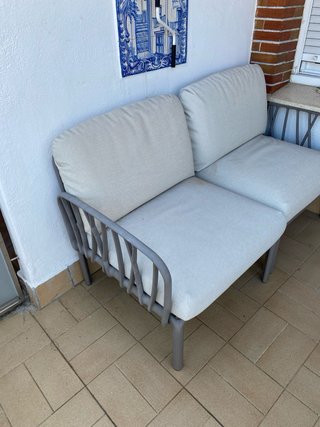Sofá modular Nardi 2 piezas beige/gris