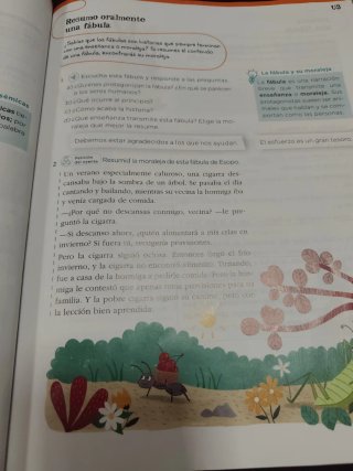 Libro lengua tercero de primaria. Primer trimestre