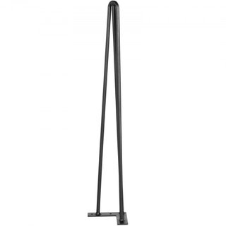 Gambe per tavolo a hairpin da 50,8 cm nere, set di 4. Adatte per scrivania, banco, tavolo da pranzo, sedie.