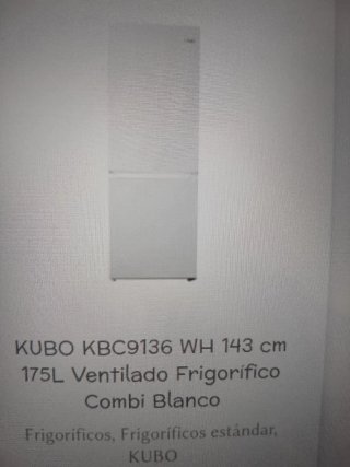 Frigorífico Combi KUBO Blanco