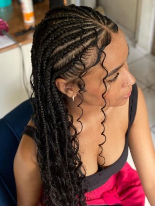 Trenzas y extensiones de pelo confección pelucas