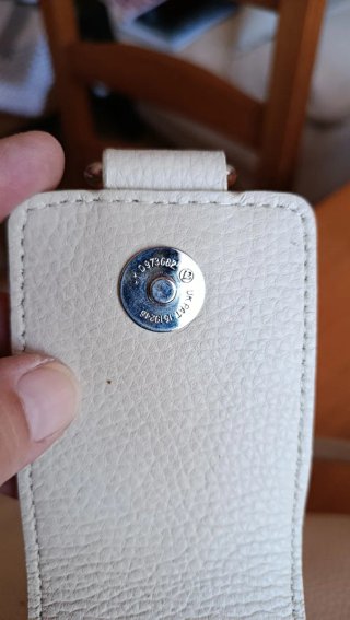 Bolso L.CREDI Piel Blanco hueso Vintage