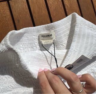 Gonna bianca Pull&Bear a balze taglia S