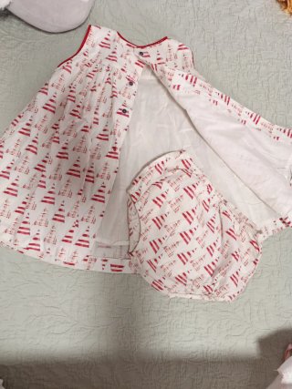Vestido y braguita niña talla 2