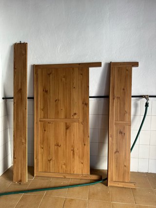 Cabezal de cama de madera
