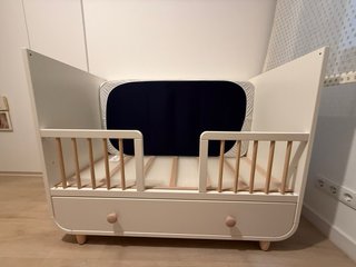 Cuna convertible en cama Ikea