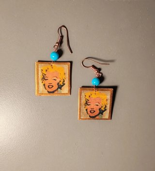 Orecchini pop art